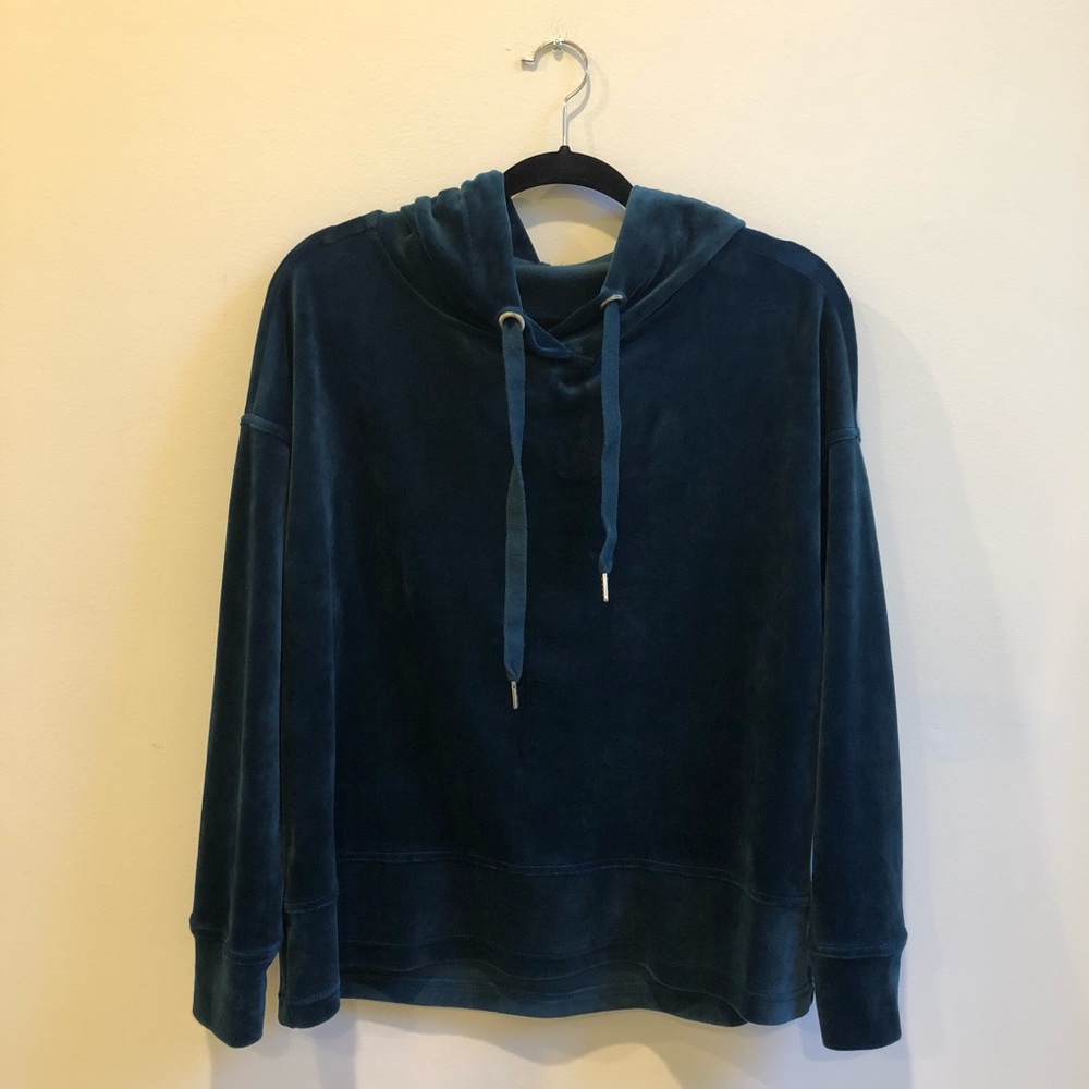 Harlowe & Graham (Nordstrom) - Velvet Blue Hoodie